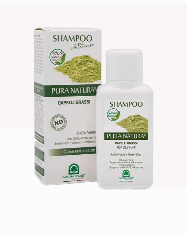 Shampoo Capelli Grassi con Argilla Verde