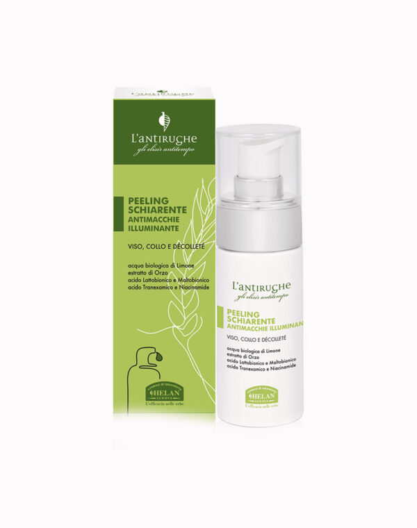 Peeling schiarente antimacchie illuminante l'antirughe